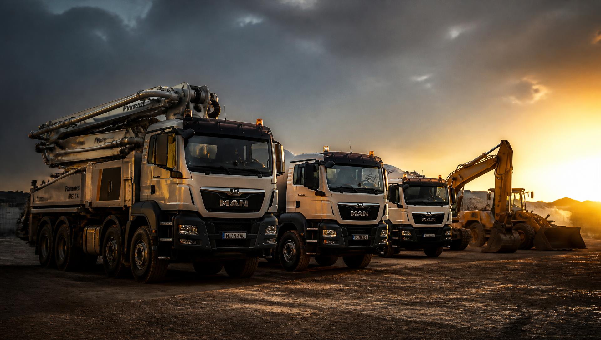 Frota de caminhões e equipamentos pesados do Feirão Trucks